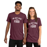I am Just Here For The Food Short sleeve t-shirt